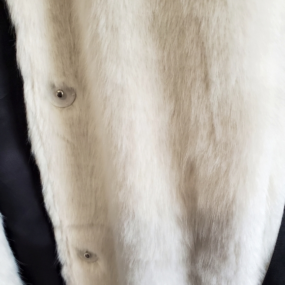 In Wear "Bernice Waistcoat" - White smoke faux fur long vest Size 42/USA 14 - Picture 8 of 9